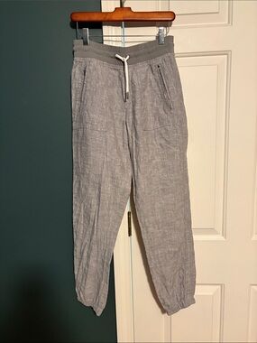 Athleta Light Gray Cabo Drawstring Jogger Pants